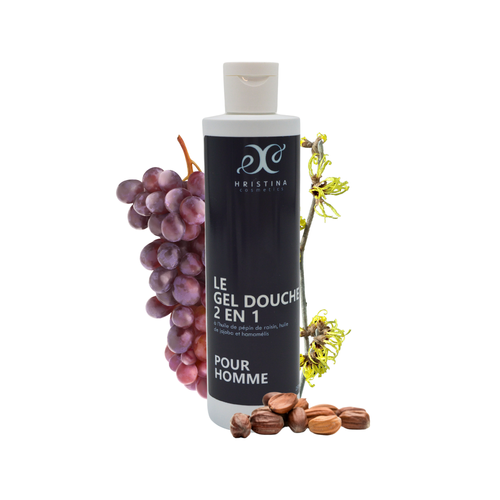 2 en 1 Shampoing et Gel douche - Homme 250ml