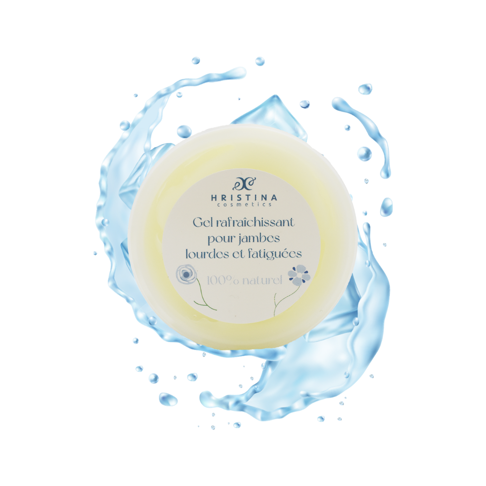 Gel rafraîchissant pour jambes lourdes et fatiguées - 100ml 100% naturel