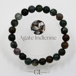 Bracelet en pierre naturelle Agate Indienne AB 8mm