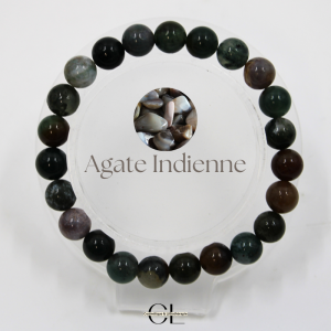 Bracelet en pierre naturelle Agate Indienne AB 8mm