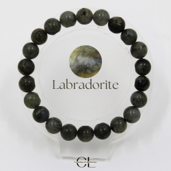 Bracelet en pierre naturelle Labradorite AB 8-9mm