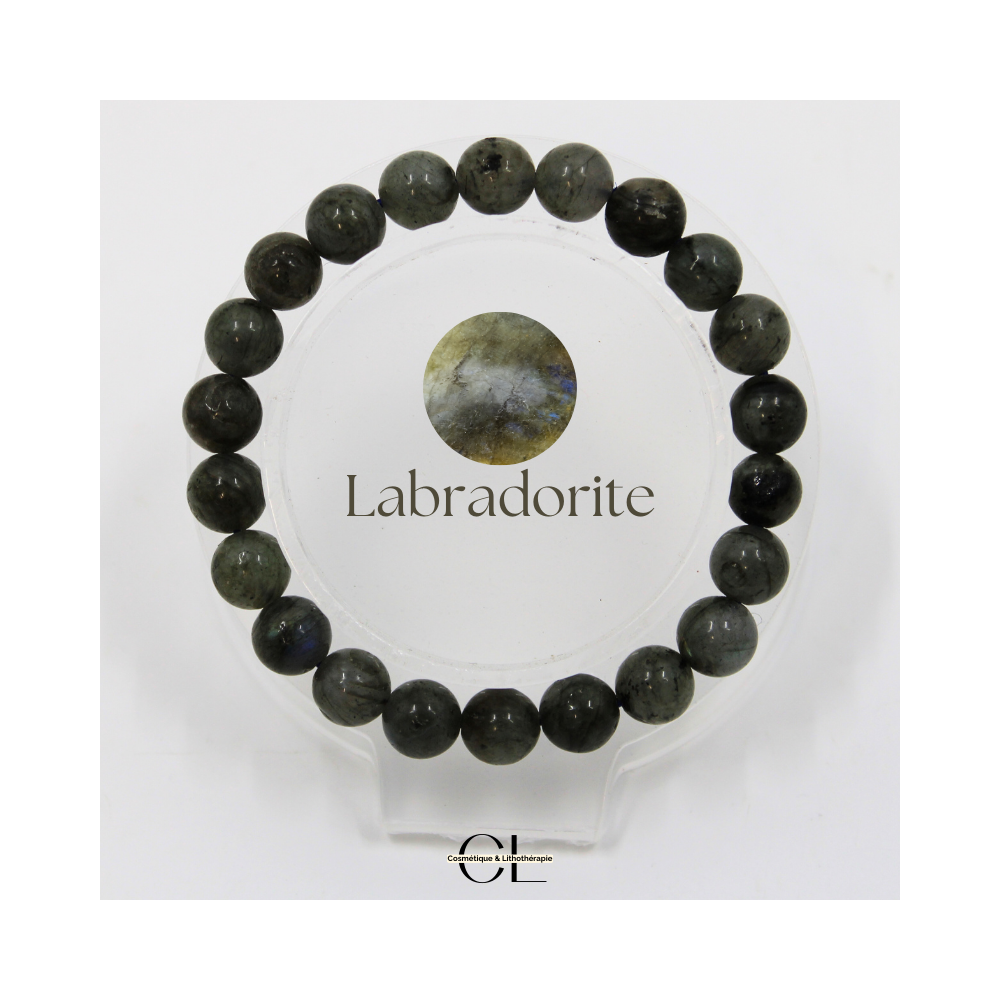 Bracelet en pierre naturelle Labradorite AB 8-9mm