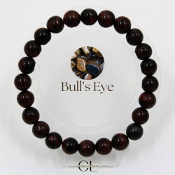 Bracelet en pierres naturelles Oeil de Taureau A 8mm