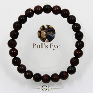 Bracelet en pierres naturelles Oeil de Taureau A 8mm