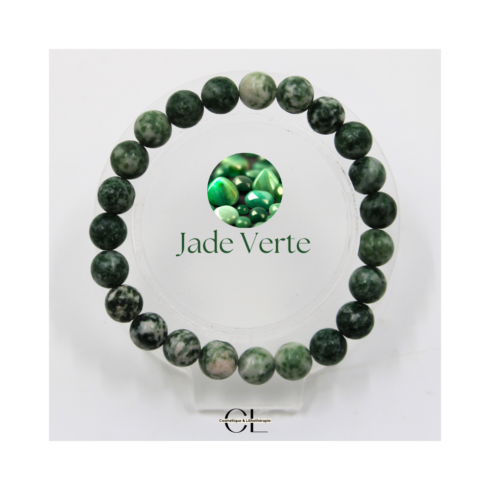 Bracelet en pierres naturelles Jade Verte AB 8mm