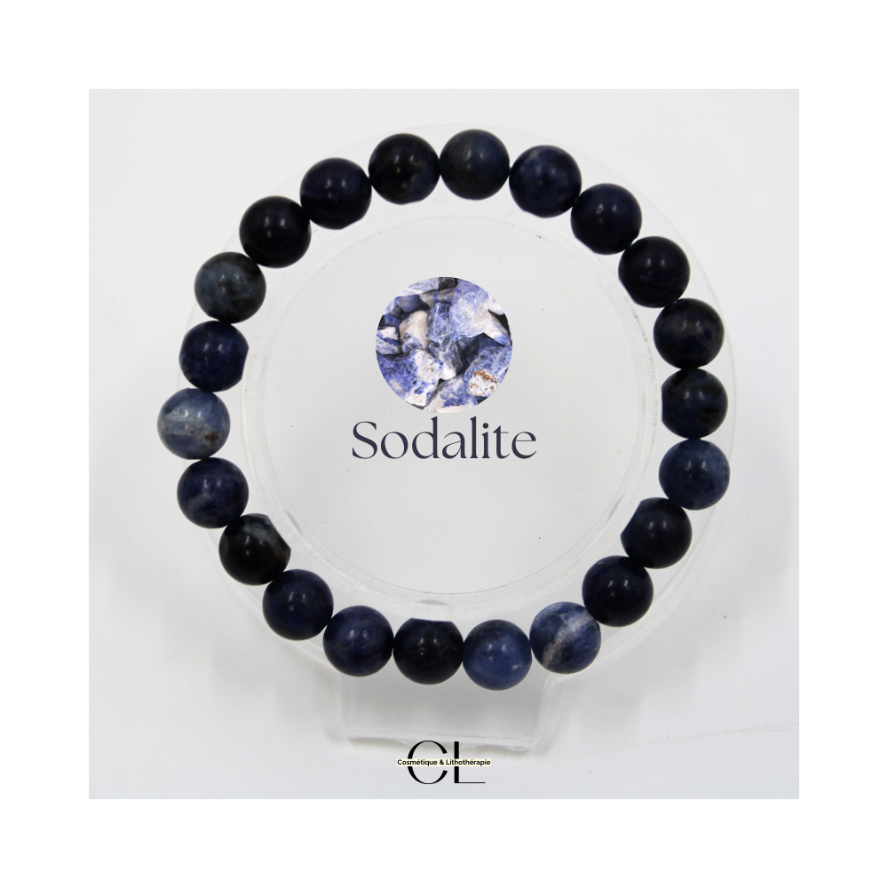Bracelet en pierres naturelles Sodalite A 8-9mm