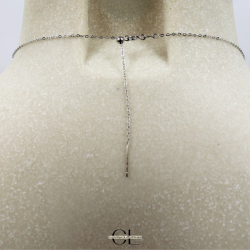 Collier en argent 925 avec pierre Oeil de Tigre AA boule 12mm