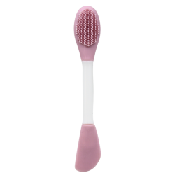 Spatule  brosse visage à double face rose