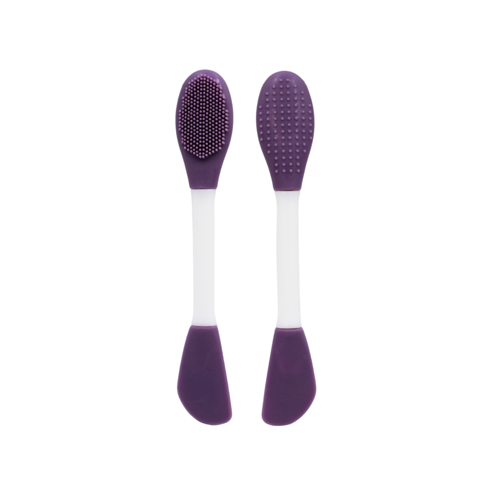 Spatule  brosse visage à double face violette