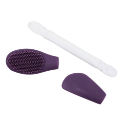Spatule  brosse visage à double face violette