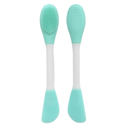 Spatule  brosse visage à double face bleue