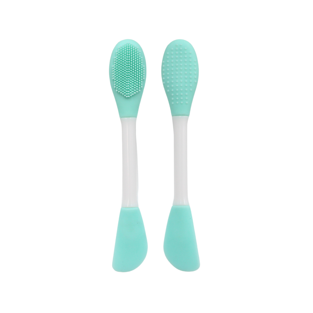 Spatule  brosse visage à double face bleue