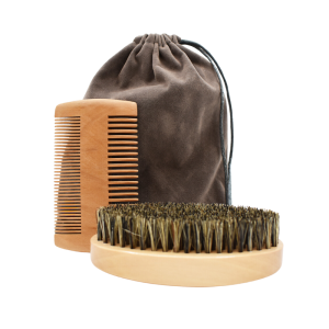 Kit brosse  peigne pour barbe et moustache