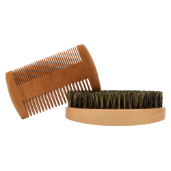 Kit brosse  peigne pour barbe et moustache