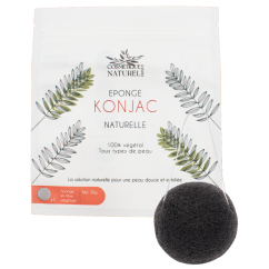 Éponge konjac noire