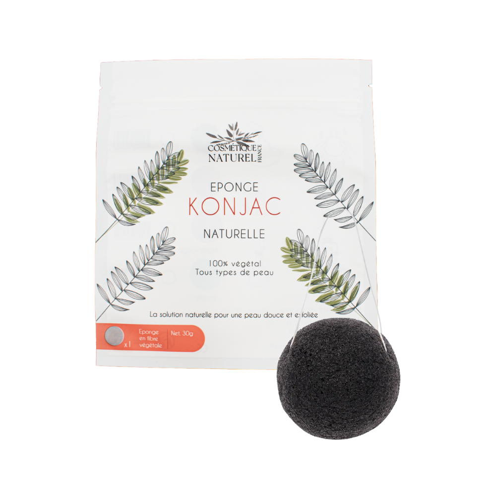 Éponge konjac noire