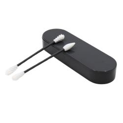 2 cotons-tiges réutilisables  boite de rangement - Gris