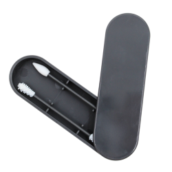 2 cotons-tiges réutilisables  boite de rangement - Gris