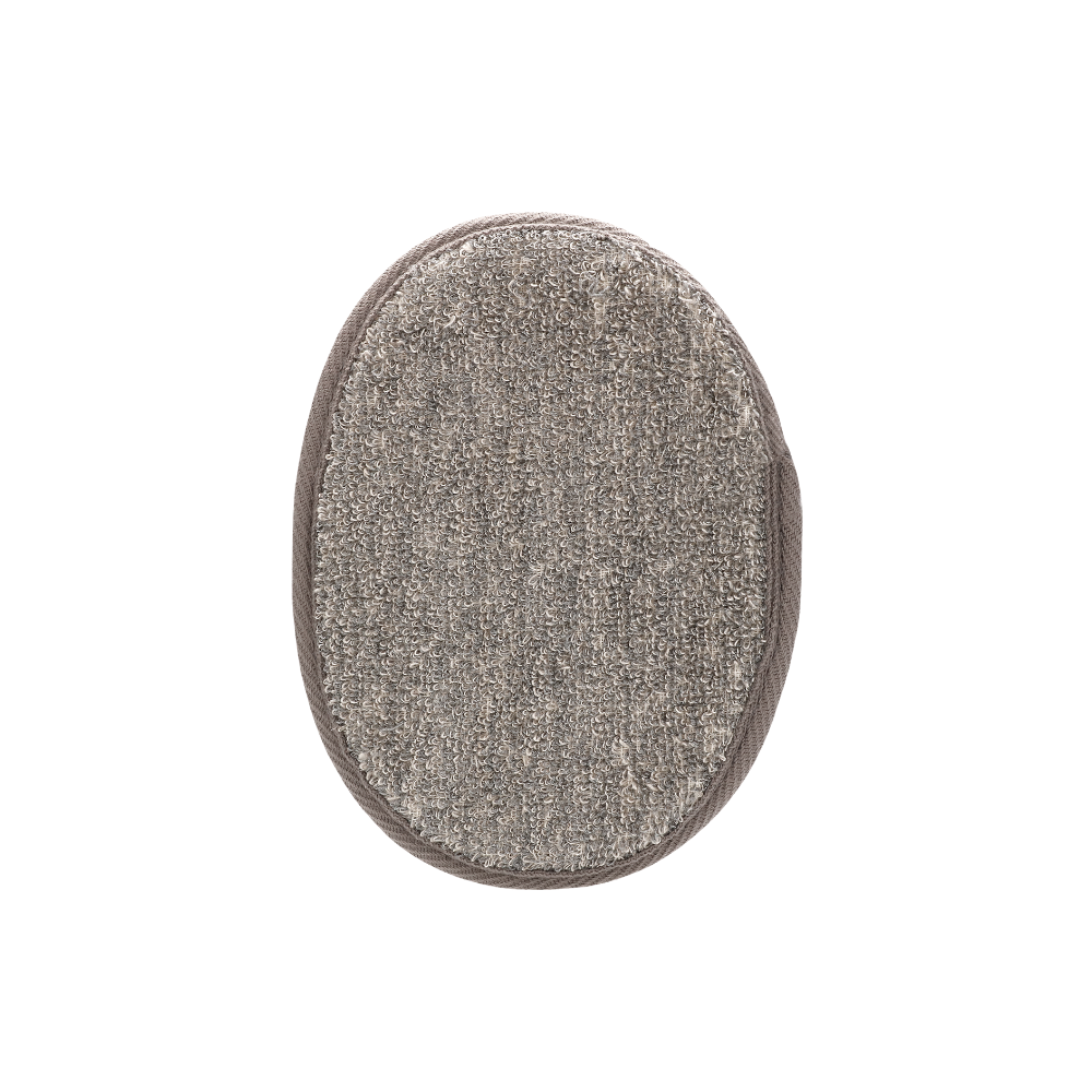 Éponge exfoliante en fibre de chanvre - ovale