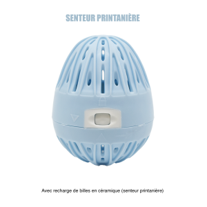 Boule de lavage machine à laver bleue  recharge - senteur printanière