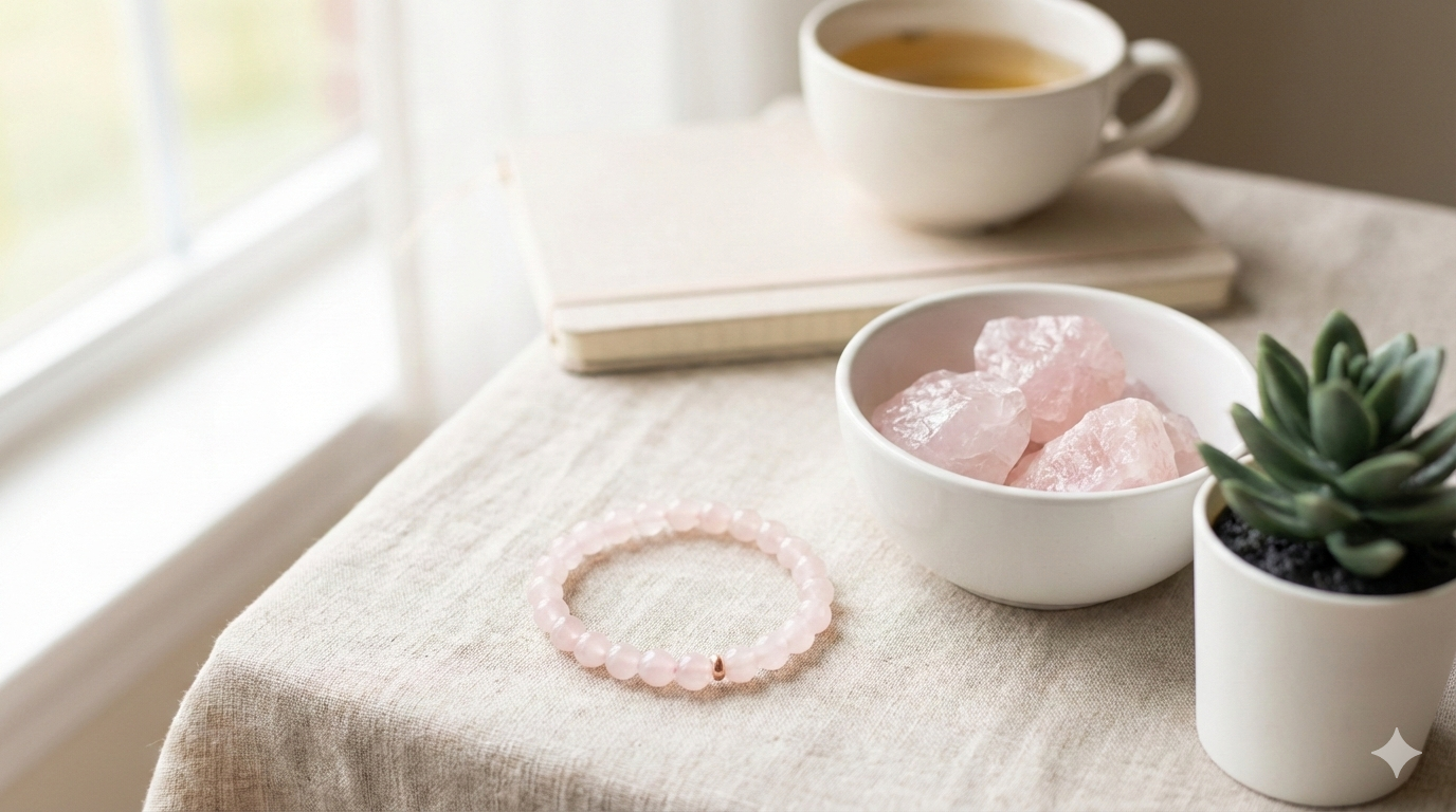 Le Bracelet en Quartz Rose : Votre Allié Beauté et Sérénité au Quotidien
