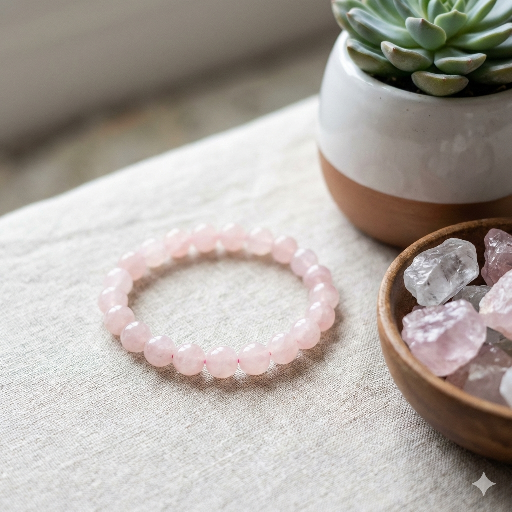 Le Bracelet en Quartz Rose : Votre Allié Beauté et Sérénité au Quotidien